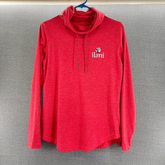 Columbia Pilsner Peak Hoodie ilani Resort Womens Red Pullover Thumbholes Size‎ M - Picture 1 of 11